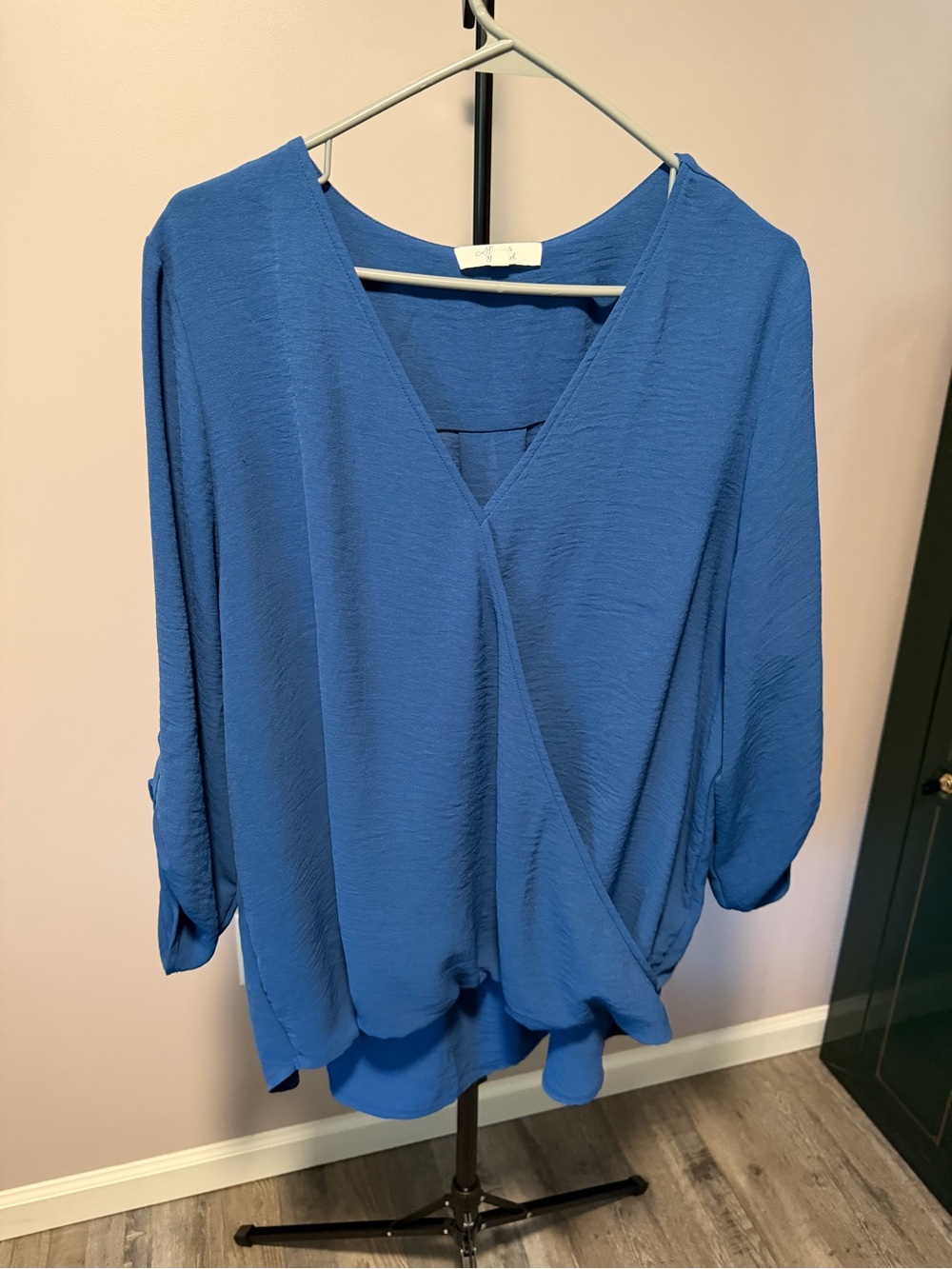 Beacon Blue V-Neck Top